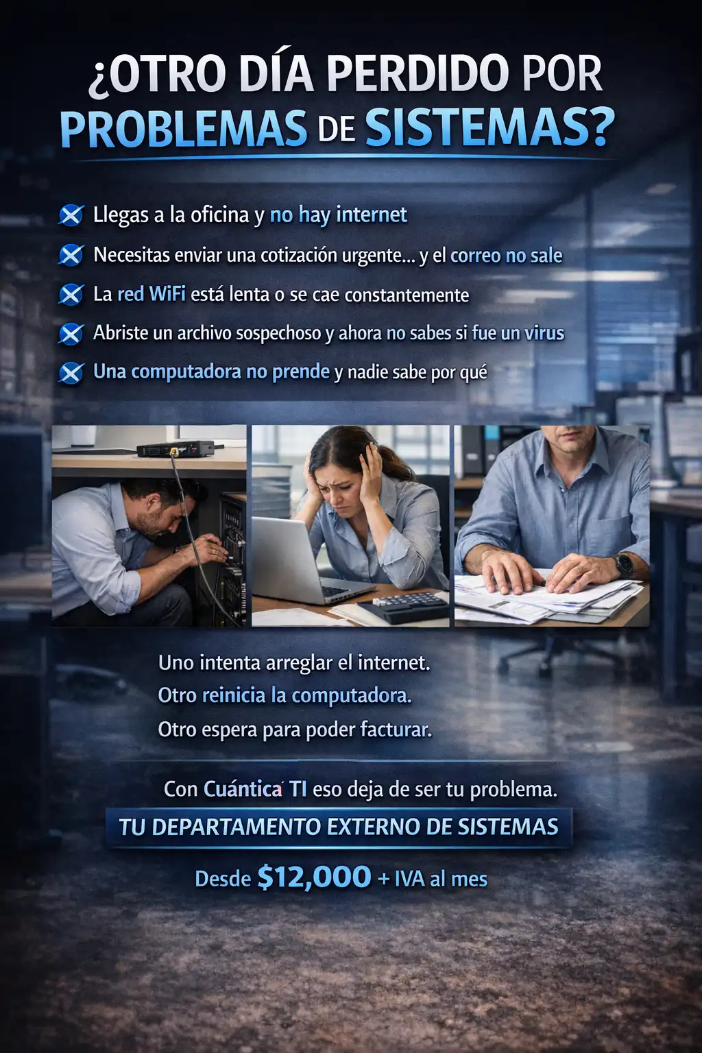 Problemas de sistemas TI